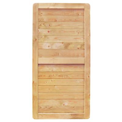 1/2 écran BORNEO vertical droit en pin Sylvestre - 180 x 90 cm - vert - Gedimat