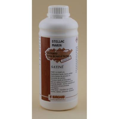 Vernis polyuréthane Stellac 1L satiné SURGAND - SU00327 - SURGAND S.A.