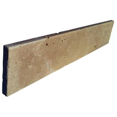 Plinthe pierre naturelle TRAVERTIN Classic - 40,6 x 7,5 x 1,2 cm - Gedimat - DISTRIMAT