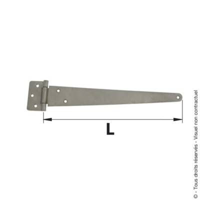 Penture anglaise inox L.150 mm - Gedimat - AFBAT