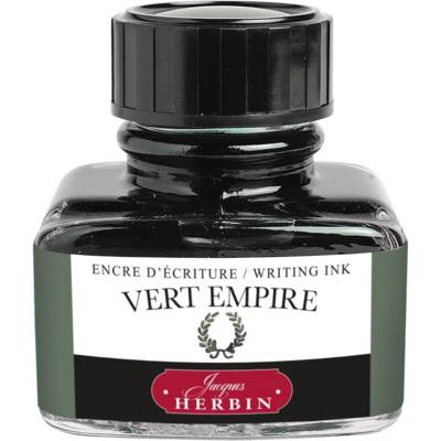 Encre traditionnelle à stylo en flacon "D" 30ml Vert empire - HERBIN