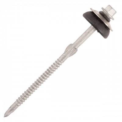 Vis fibres-ciment sommet onde support métal IPN SCELL-IT - Ø6.3x110 mm TH8 - Sachet de 100 - FTP-63110 - Maxoutil