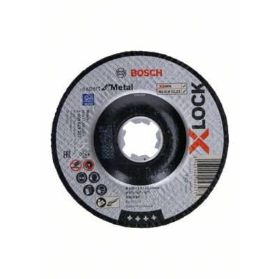 Disques Standard X-Lock Inox BOSCH 125x1 plat - Lot de 25 - 2608619262