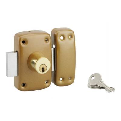 Verrou EMBOUTI double cylindre 3 clés 45mm - Gedimat - THIRARD