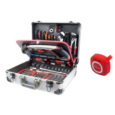 Valise aluminium avec enceinte sans fil - Gedimat - FISCHER