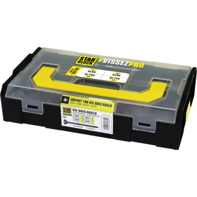 Coffret vis Ø6 STARBLOCK - boîte de 100 pièces - Gedimat