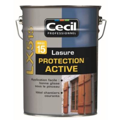 Lasure protection active LX 515 incolore satiné - Gedimat - CECIL PRO