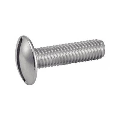 Boîte 100 Vis métaux tête ronde large poelier fendue Inox A2 ACTON - 5 x 60 mm - 622125X60 - Maxoutil