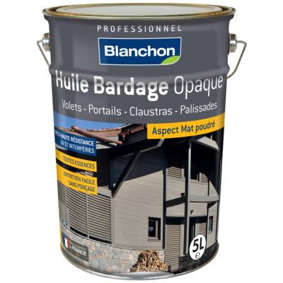 Huile bardage opaque gris naturel - Gedimat - BLANCHON