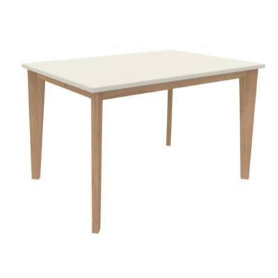 Table 120x80 4 pieds Wood - chant PVC - Piètement vernis naturel