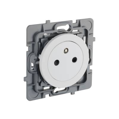 Mécanisme prise 2P+T puit affleurant CASUAL EVO blanc - Gedimat - DEBFLEX