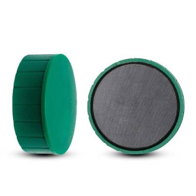 Lot de 2 Aimant Solid, Ø 38 mm 2,5 kg Puissance Vert