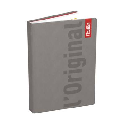 Original Agenda Scolaire Journalier 15x20cm 352p Couv PVC taupe