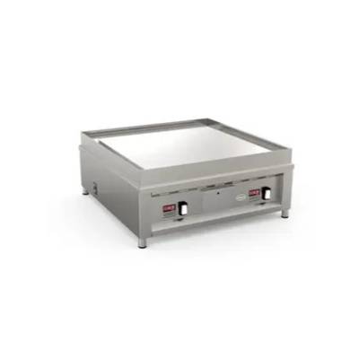 Plancha électrique à poser double lisse au chrome - ERU-10RC