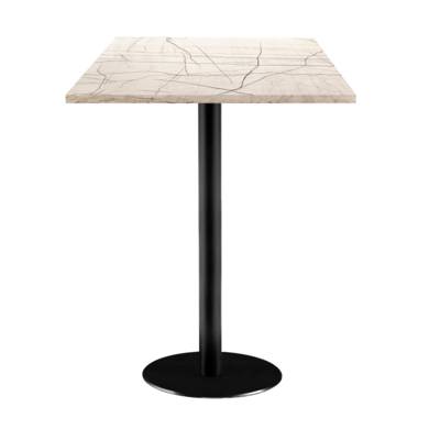 Mange-debout pied noir 60x60cm maia - intérieur - RestooTab