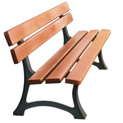 Banc bois exotique et fonte - JAD Groupe