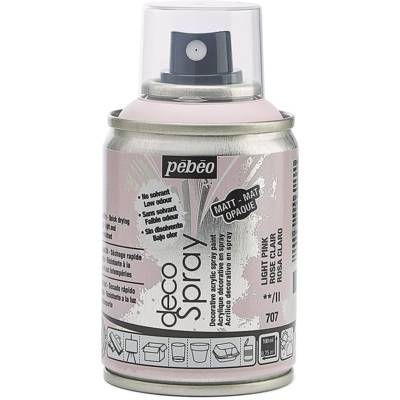 Aérosol 100 ml Peinture opaque permanente faible odeur ROSE CLAIR - PÉBÉO