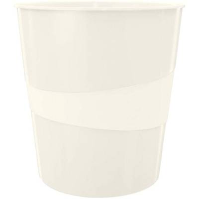 Corbeille à papier Wow capacité 15L polypropylène D29 x H32,4 cm Blanc brillant