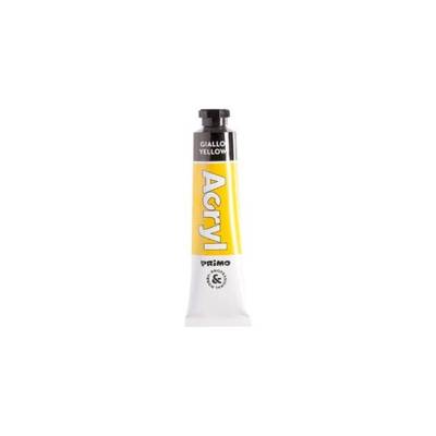 Tube Aluminium 18ml Peinture Acrylique YELLOW 201 - PRIMO