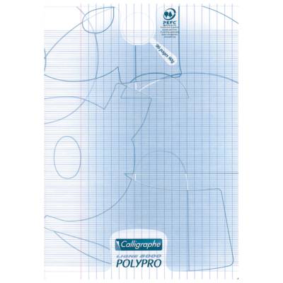 Cahier piqué POLYPRO 17x22 cm 96 p séyès 90g Incolore