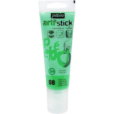 Tube 75ml Arti'Stick Peinture fenêtre repositionnable VERT CLAIR - PÉBÉO