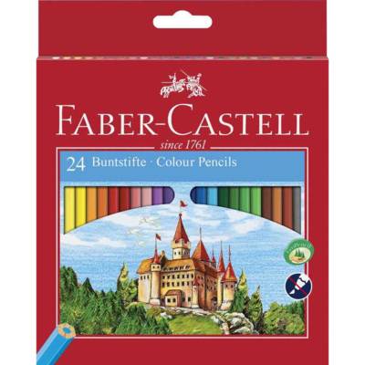 Etuide 24 Crayons Castle couleurs assorties - FABER-CASTELL