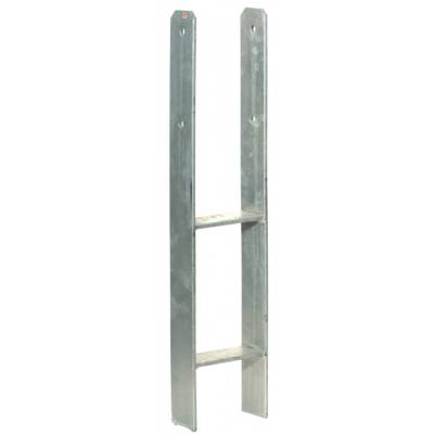 Pied de poteau 49 en H - 91x600mm - Gedimat