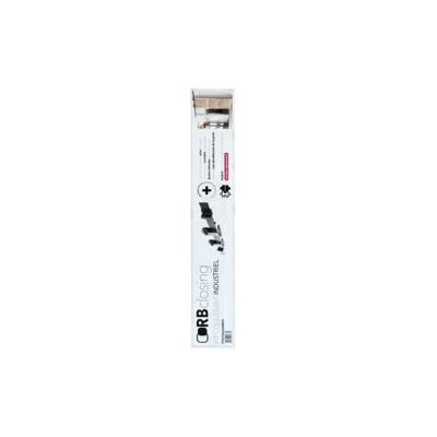 Kit quincaillerie pour porte coulissante applique industriel acier noir mat - Gedimat - BCD