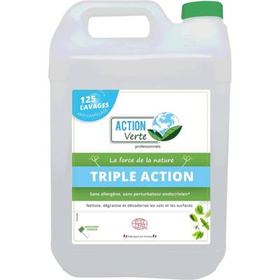 Bidon 5 l Nettoyant sols Triple Action Menthe Concentré Ecocert