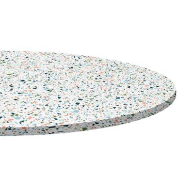 Plateau de table Ø90cm Terrazzo Spectra - RestooTab
