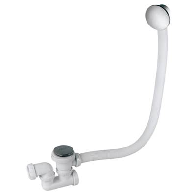 Vidage baignoire Quick-Clac - inox chromé - Gedimat - WIRQUIN