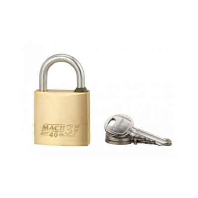 Cadenas MACH 3 40mm anse acier inoxydable 3 clés - Gedimat - THIRARD