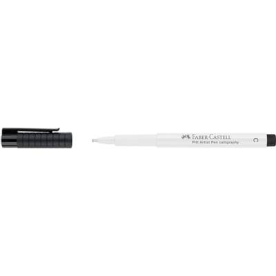 Feutre Pitt Artist Pen Calligraphie blanc - FABER-CASTELL