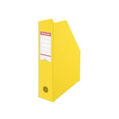 Boîte à pan coupé Porte-revues PVC dos 7 cm Livré à plat Jaune