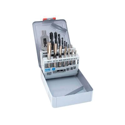 Coffret métal de 15 foret s et tarauds RISS - tourne à gauche n°1 - X015V3152