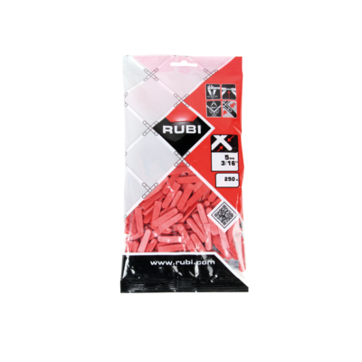 Cale pour pose de carreaux - 5mm - 250 pièces - Gedimat - RUBI