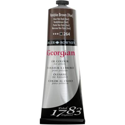 Tube Peinture à l'huile - Georgian - 225 ml - Brun van dyck imit - DALER ROWNEY