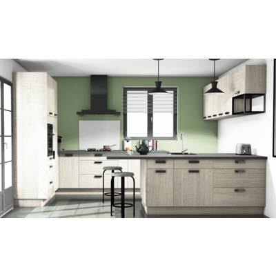 Joue d'habillage de cuisine MILANO noyer blanchi - Gedimat - BCD