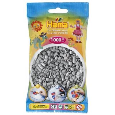 Sachet de 1000 Perles à repasser midi 5 mm Gris