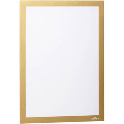 Sachet 2 Cadres d'Information Duraframe A4, Autocollant avec Fermeture Magnétique Or