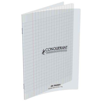Cahier 170 x 220 mm CONQUERANT CLASSIQUE, séyès, incolore