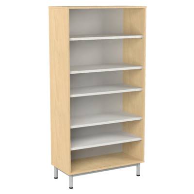 Bibliothèque BIP BOP mélaminé piètement époxy- L90xP43xH180 cm -