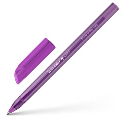 Stylo à bille Vizz F violet avec technologie Gelco - SCHNEIDER