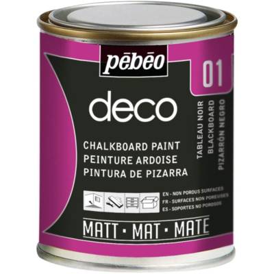 Pot 250ml Peinture Ardoise Matte Tableau Noir - PÉBÉO