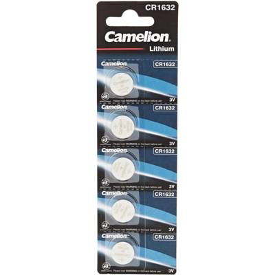 Camelion 13005632 Lot de 5 Piles Bouton au Lithium CR1632