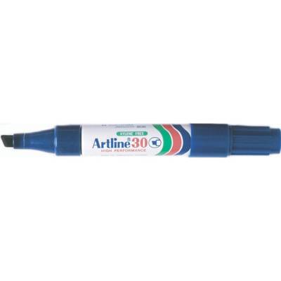 Marqueur "30" version mini permanent indélébile pointe biseautée 2 & 5 mm bleu - ARTLINE