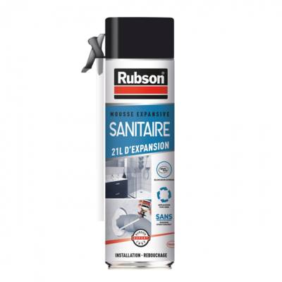 Mousse expansive sanitaire - aérosol de 500ml - Gedimat - RUBSON