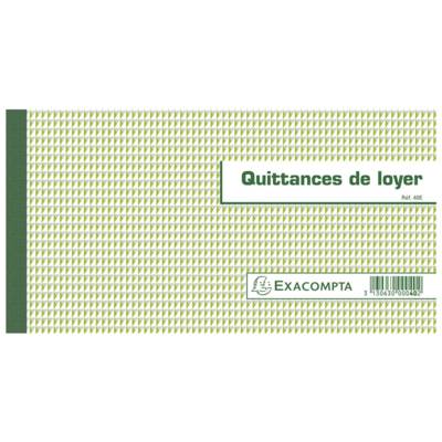 Carnet à souche "Quittances de loyer" 135 x 185 mm 50 Feuillets - EXACOMPTA