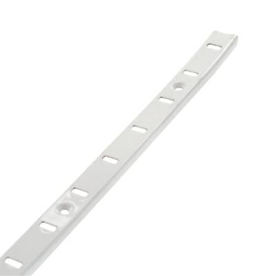 Crémaillère murale acier lourd simple pas laquée coloris blanc long.2m - Gedimat - VYNEX