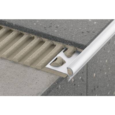 Profilé Schlüter-TREP-FL-AE alu pour sols et escaliers - 2,5m H.11mm - Gedimat - SCHLUTER SYSTEMS
